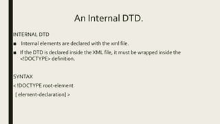 Xml dtd | PPTX