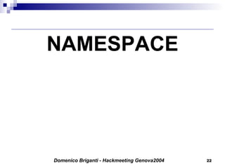 NAMESPACE 