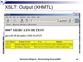XSLT: Output (XHMTL) 