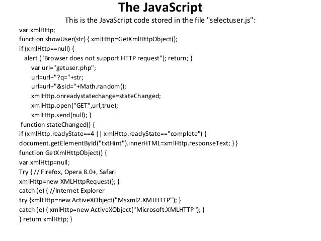 Xml http request