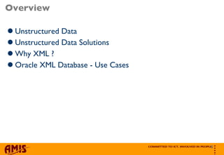 XML In The Real World - Use Cases For Oracle XMLDB | PPT