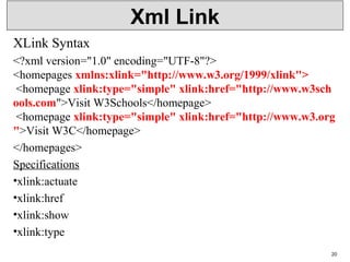 Xml p2 Lecture Notes | PPT
