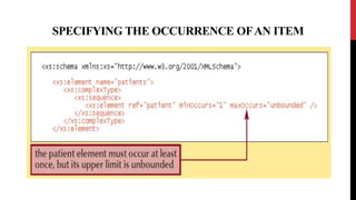 SPECIFYING THE OCCURRENCE OFAN ITEM
 