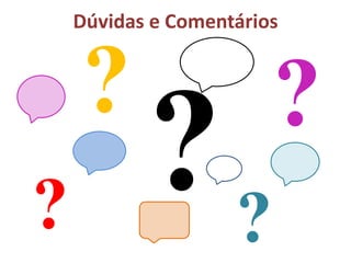 Dúvidas e Comentários
??
? ?
 