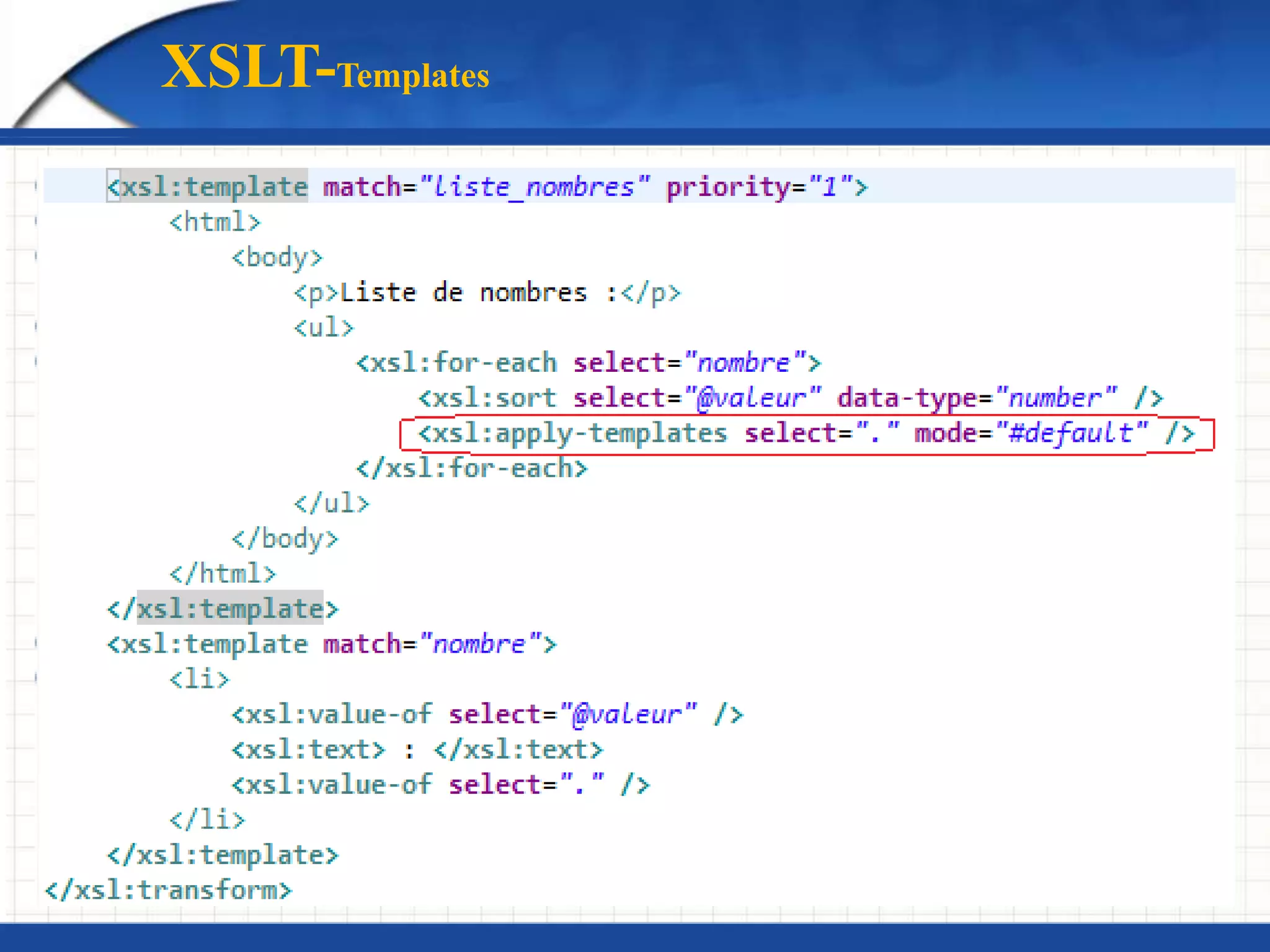 XSLT-Templates
 