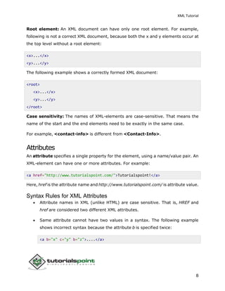 Xml tutorial | PDF