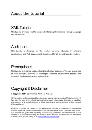 Xml tutorial | PDF