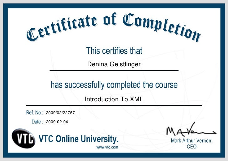 Vtc introduction to xml tutorials