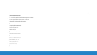 Testing the XmlRecordsetWriter Class
For .NET Framework applications, using the XmlRecordsetWriter class is no big deal.
You simply instantiate the class and call its methods, as shown here:
void ButtonLoad_Click(object sender, System.EventArgs e)
{
// Create and display the XML document
CreateDocument("adors.xml");
UpdateUI("adors.xml");
}
void CreateDocument(string filename)
{
DataSet ds = LoadDataFromDatabase();
XmlRecordsetWriter writer = new
XmlRecordsetWriter(filename);
writer.WriteRecordset(ds);
}
 