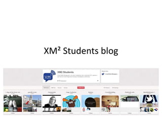 XM² Students blog
 