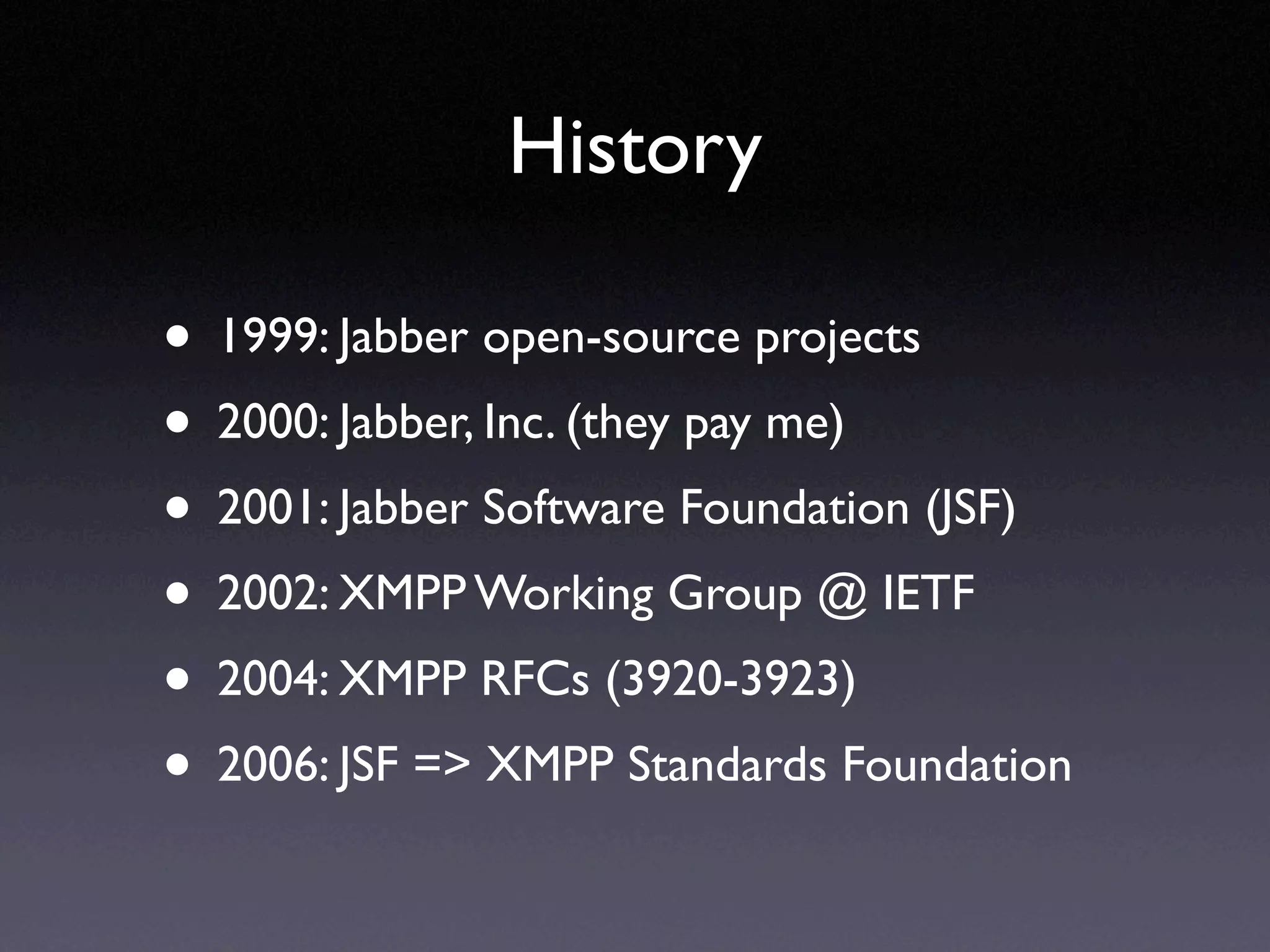 XMPP Standards Update