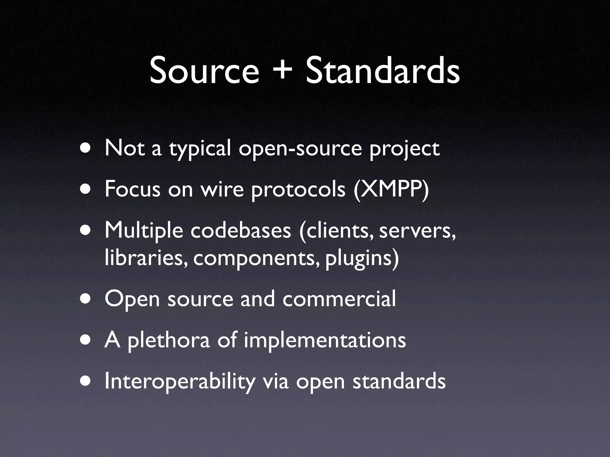 XMPP Standards Update