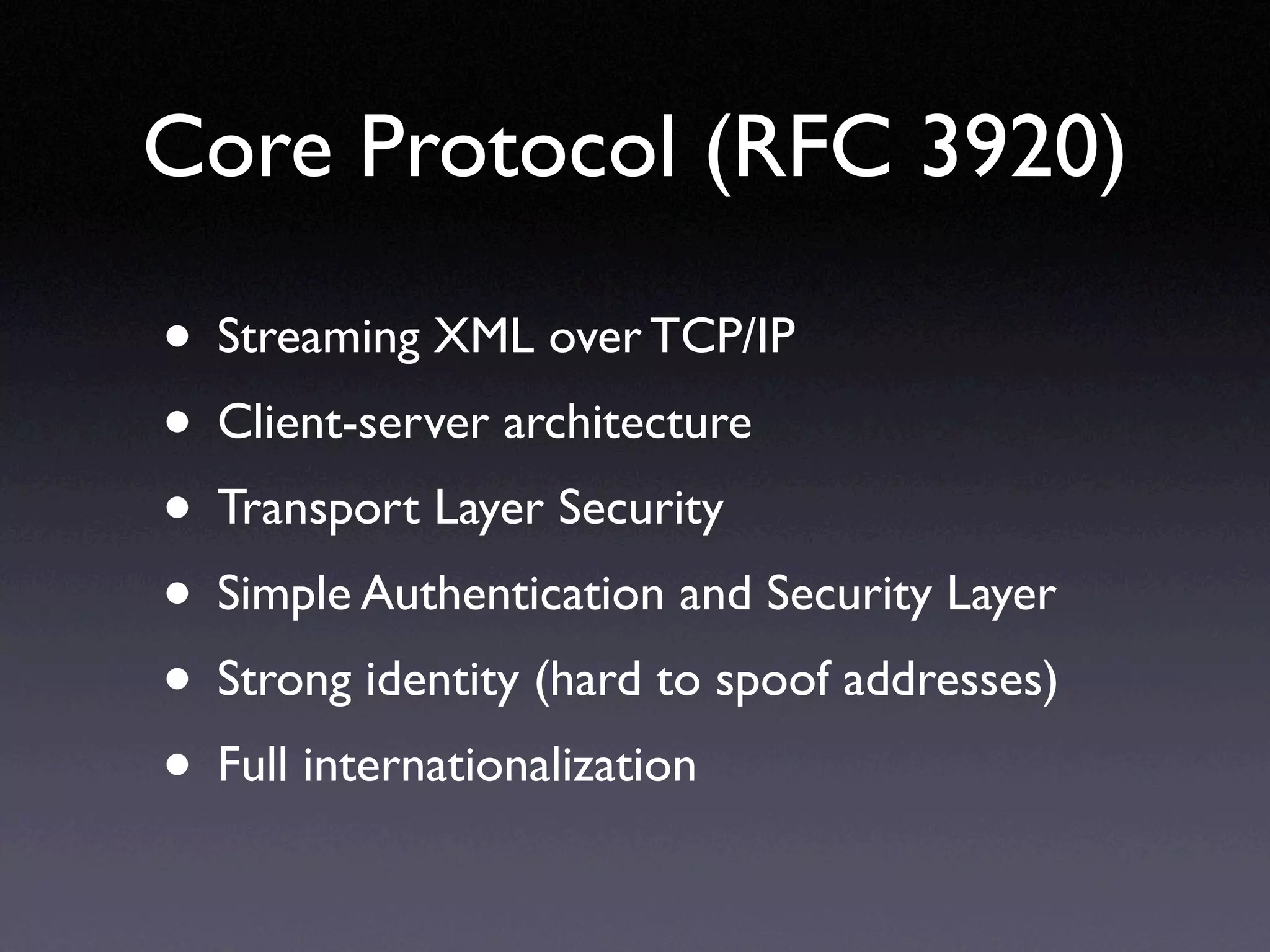 XMPP Standards Update