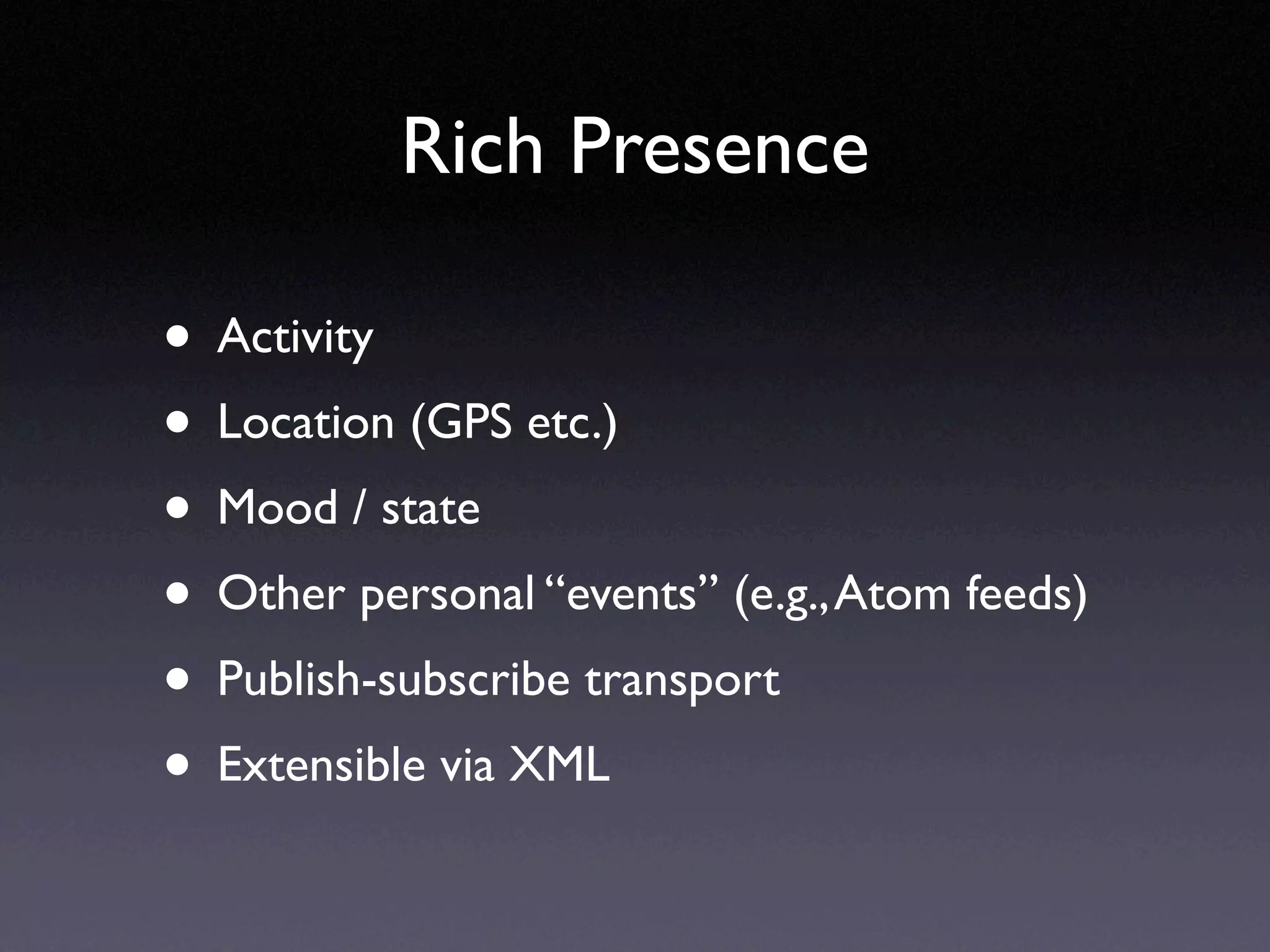 XMPP Standards Update