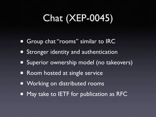 XMPP Standards Update