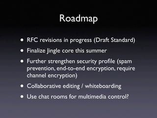 XMPP Standards Update