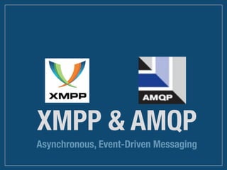 XMPP & AMQP
Asynchronous, Event-Driven Messaging
 