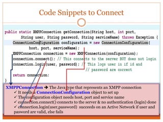 Xmpp and java | PPT