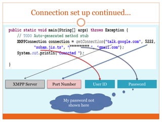 Xmpp and java | PPSX | Programming Languages | Computing
