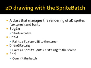 The Content Pipelinehttp://msdn.microsoft.com/en-us/library/bb447745.aspx