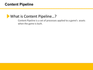 Add content to project
Right Click On Content Section
 