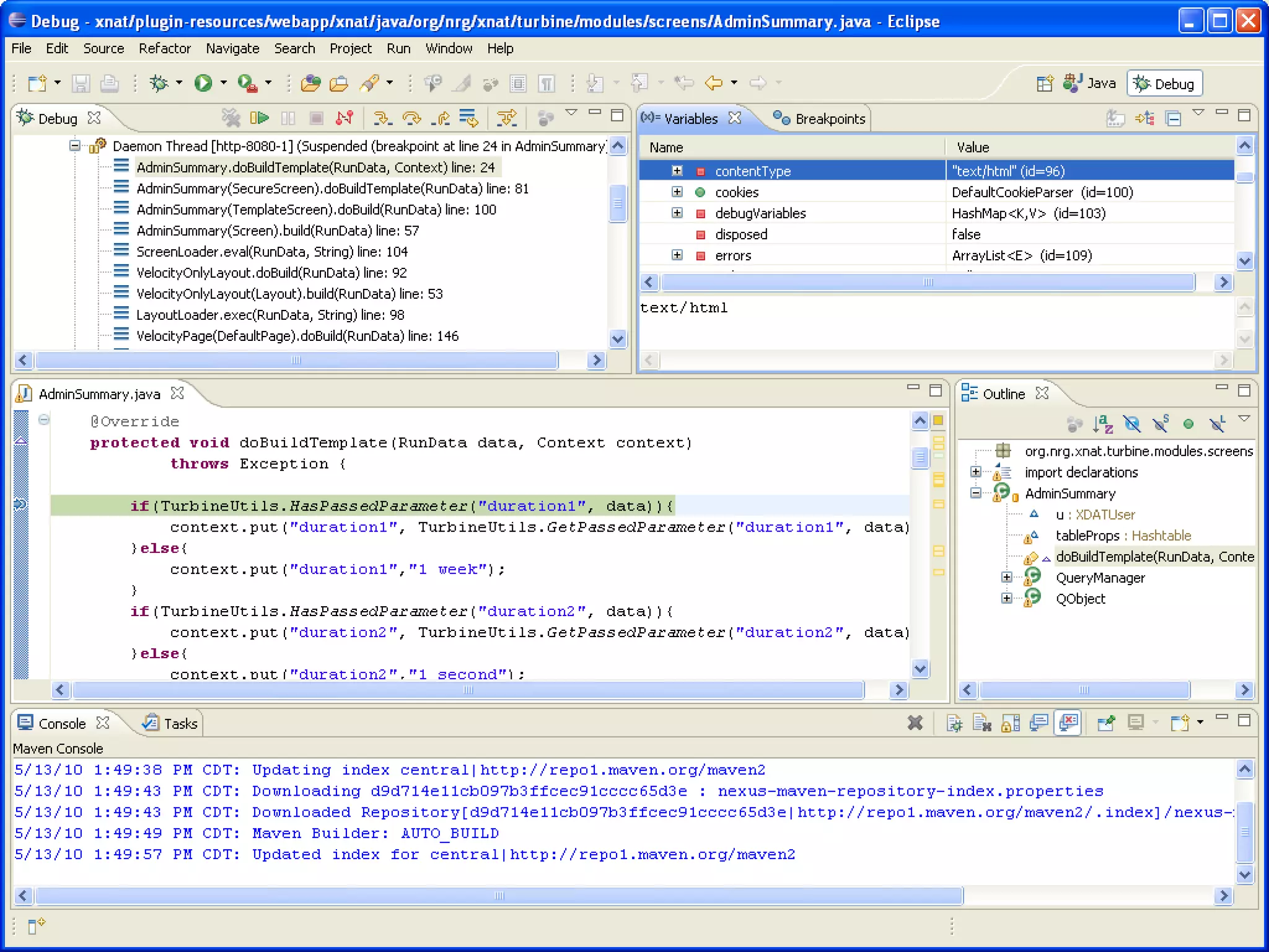 Connect Tomcat process with Eclipse debugger 