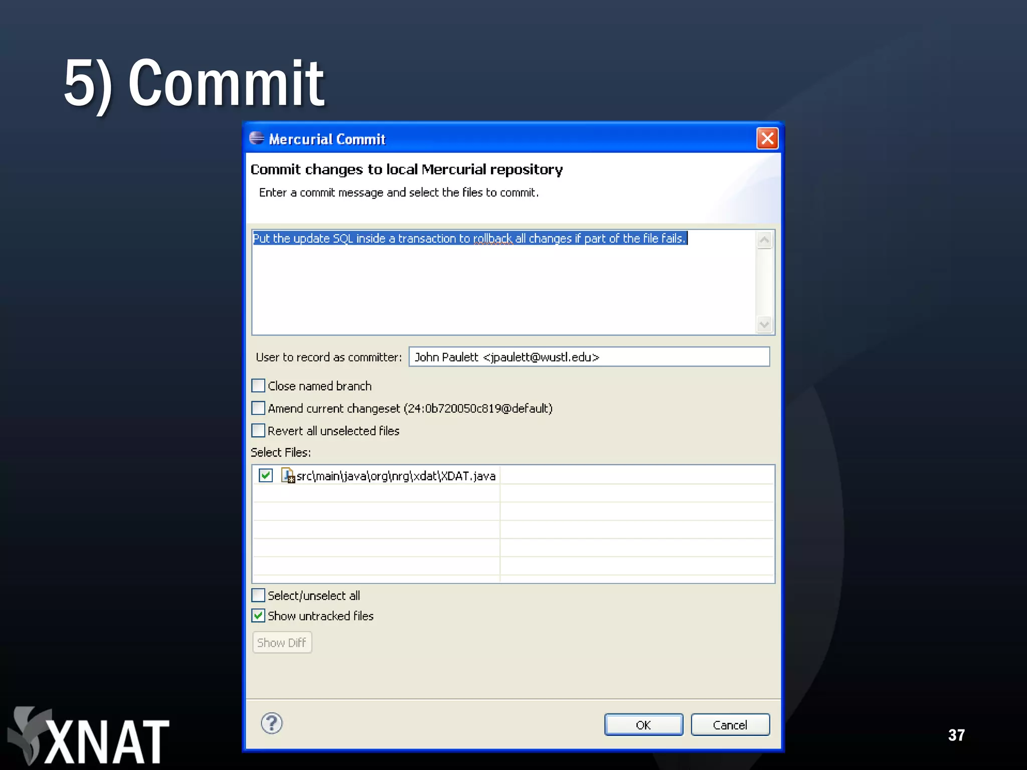 5) Commit 37 