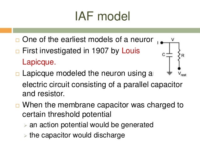 integrate and fire neuron model pdf