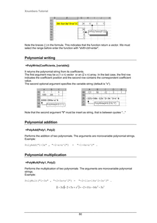 Xnumbers tutorial1 | PDF