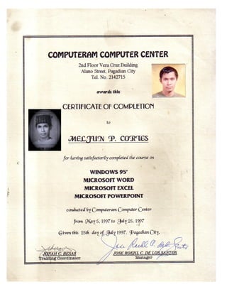 1997 certificate_word_excel_powerpoint_1995_ms_office_certificate