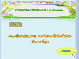 เกม Xo การแบ่งเซลล์ ไมโทซีส