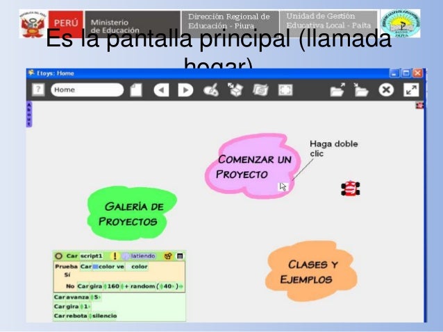• Pulse nuevo proyecto. • Para hacer un dibujo.
• Empezar a dibujar.
 