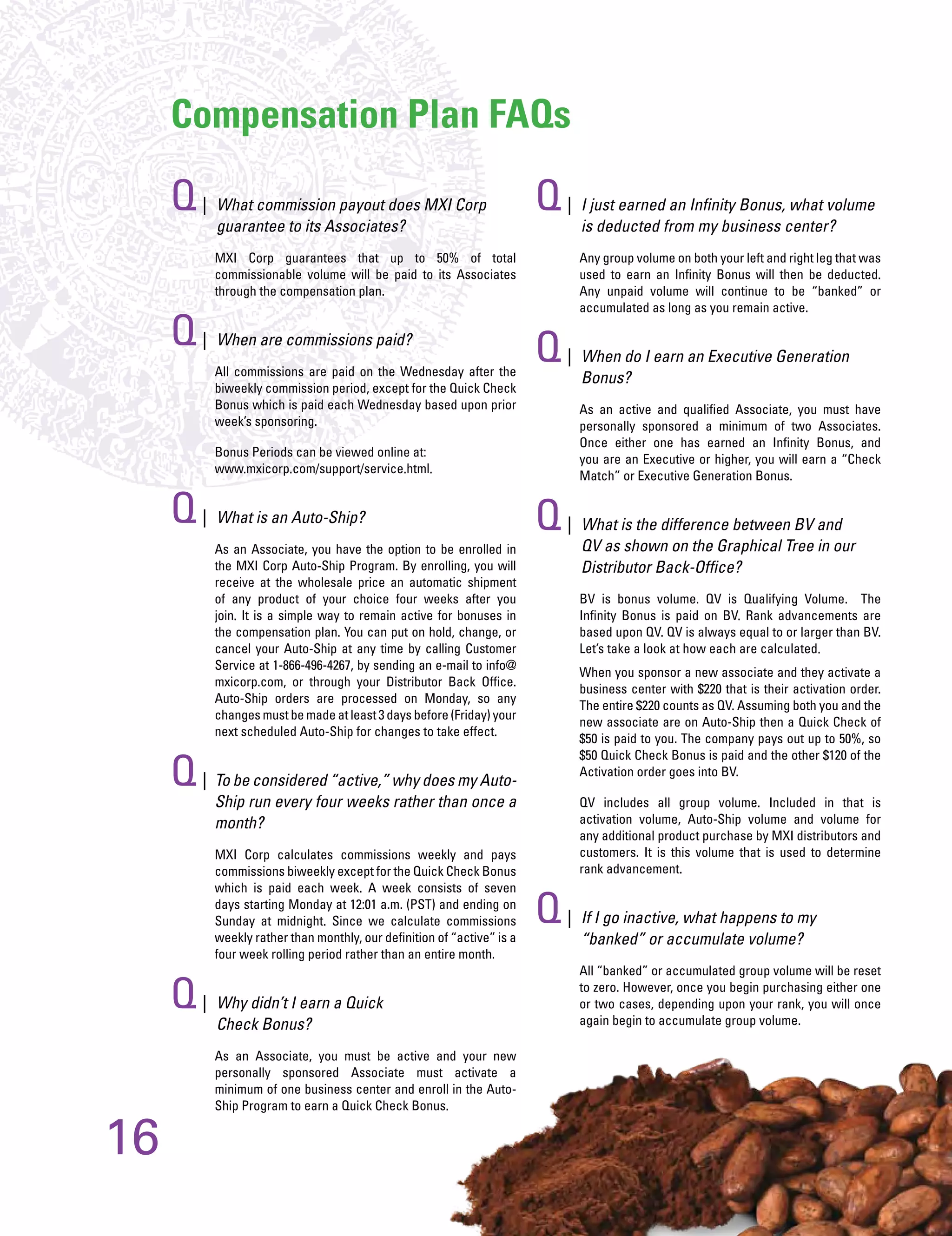 MXI / Xocai Healthy Chocolate, Compensation Plan leading the way in Network Marketing.