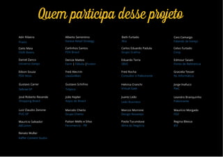 Gustavo Carrer
Sebrae-SP
Quem participa desse projeto
Alberto Serrentino
Varese Retail Strategy
Caio Camargo
Falando de Varejo
Denize Mattos
Farm | Fábula |Foxton
Juarez Leão
Leão Business
Adir Ribeiro
Praxis
Heloisa Cranchi
Virtual Gate
Eduardo Terra
SBVC
Caito Maia
Chilli Beans
Fred Alecrim
UauGoMais
Daniel Zanco
Universo Varejo
Maurício Morgado
FGV
João Kepler
Anjos do Brasil
Marcelo Cherto
Grupo Cherto
Leandro Branquinho
Palestrante
Fred Rocha
Consultor e Palestrante
Jorge Inafuco
PwC
Regina Blessa
IEV
Gustavo Schifino
Trópico
Carlos Eduardo Padula
Grupo Scalina
Maurício Salvador
ABComm
Celso Furtado
Coop
Paola Tucunduva
Alma do Negócio
José Roberto Resende
Shopping Brasil
Edmour Saiani
Ponto de Referencia
Beth Furtado
Alia
Luiz Claudio Zenone
PUC-SP
Edson Souza
PDV Ativo
Grasiela Tesser
NL Informática
Paikan Mello e Silva
Fecomercio - PR
Renato Muller
Käffer Content Studio
Marcos Morrone
Design Novarejo
Carlinhos Santos
PDV Brasil
 