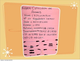 viernes 1 de marzo de 2013
 