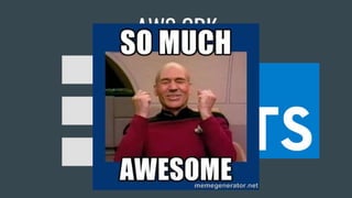 AWS CDK
INFRASTRUCTURE
BACKEND
FRONTEND
“Fuller” Stack Developers
 