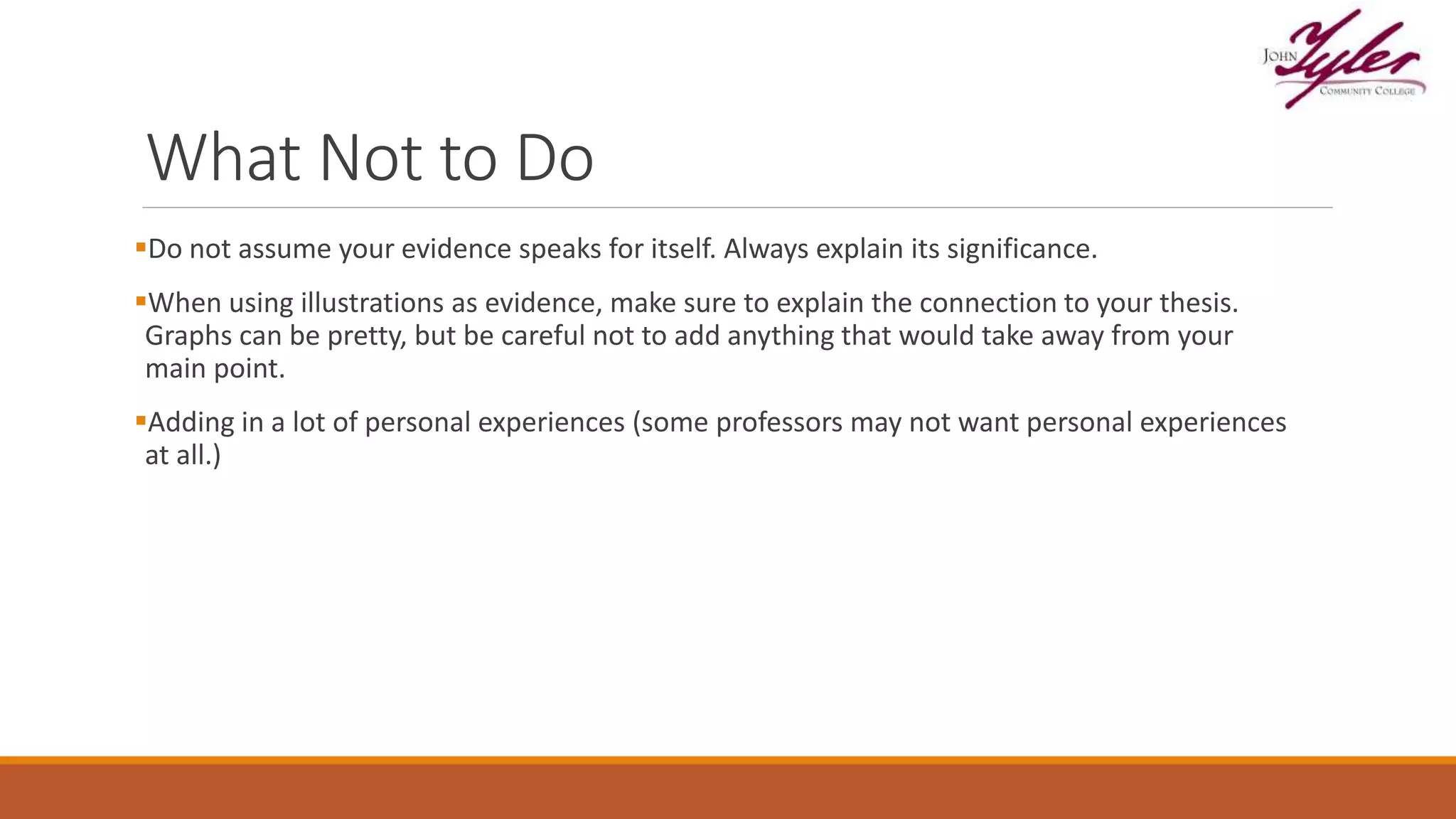 Types of evidence PPTX