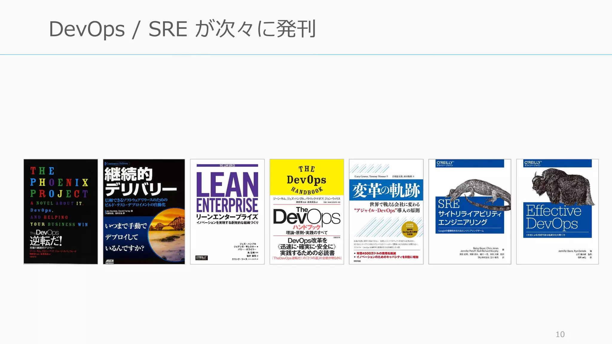 10
DevOps / SRE が次々に発刊
 