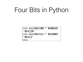 XOR: Bits and Nybbles | PPT