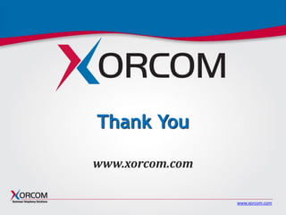 www.xorcom.com
Thank You
www.xorcom.com
 