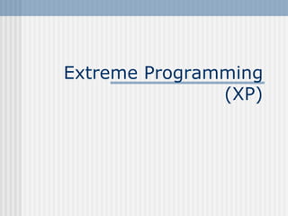 Extreme Programming(XP) 