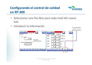 Sysmax File Error Windows Xp SYSMEX XP-300 virtual training español | PDF