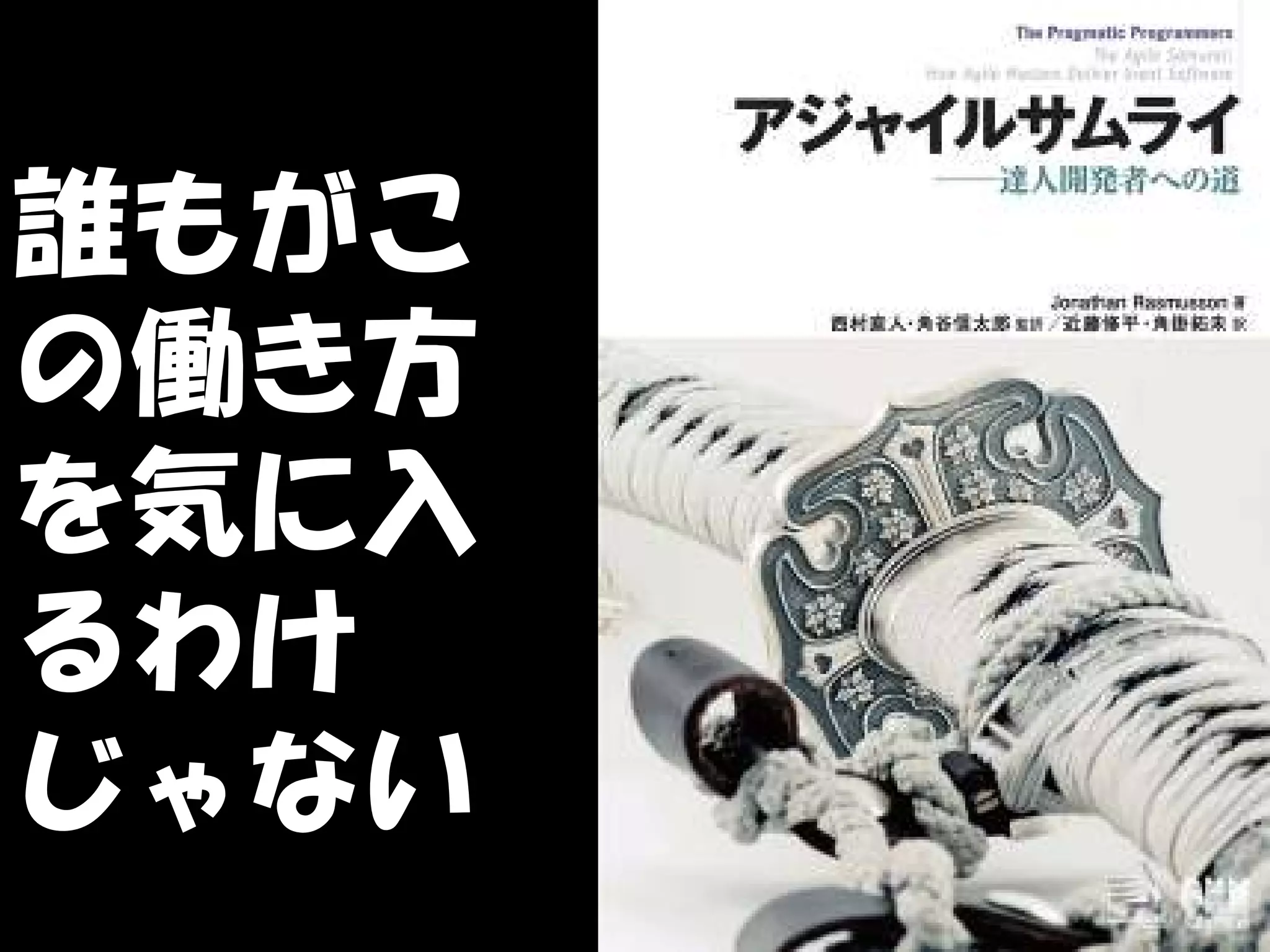 誰もがこ
の働き方
を気に入
るわけ
じゃない
 