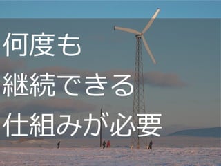 Copyright @yohhatu
何度も
継続できる
仕組みが必要
http://www.flickr.com/photos/acep_uaf/5218594213/
 