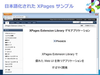 日本語化された XPages サンプル




           6    © 2013 IBM Corporation
 