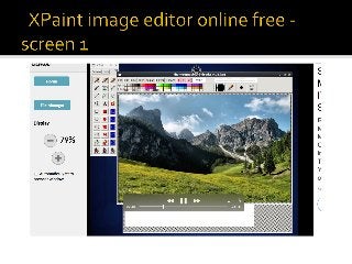 XPaint image editor and painter online