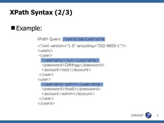 XPath Syntax (2/3) ,[object Object]
