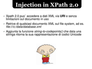 XPath Injection