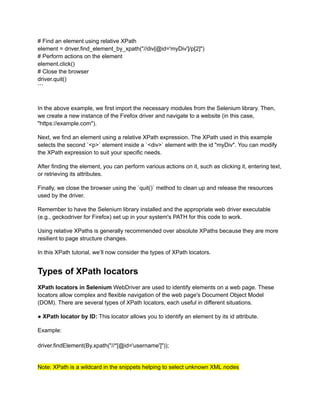 XPath in Selenium - Definition, Examples and How to Use.pdf