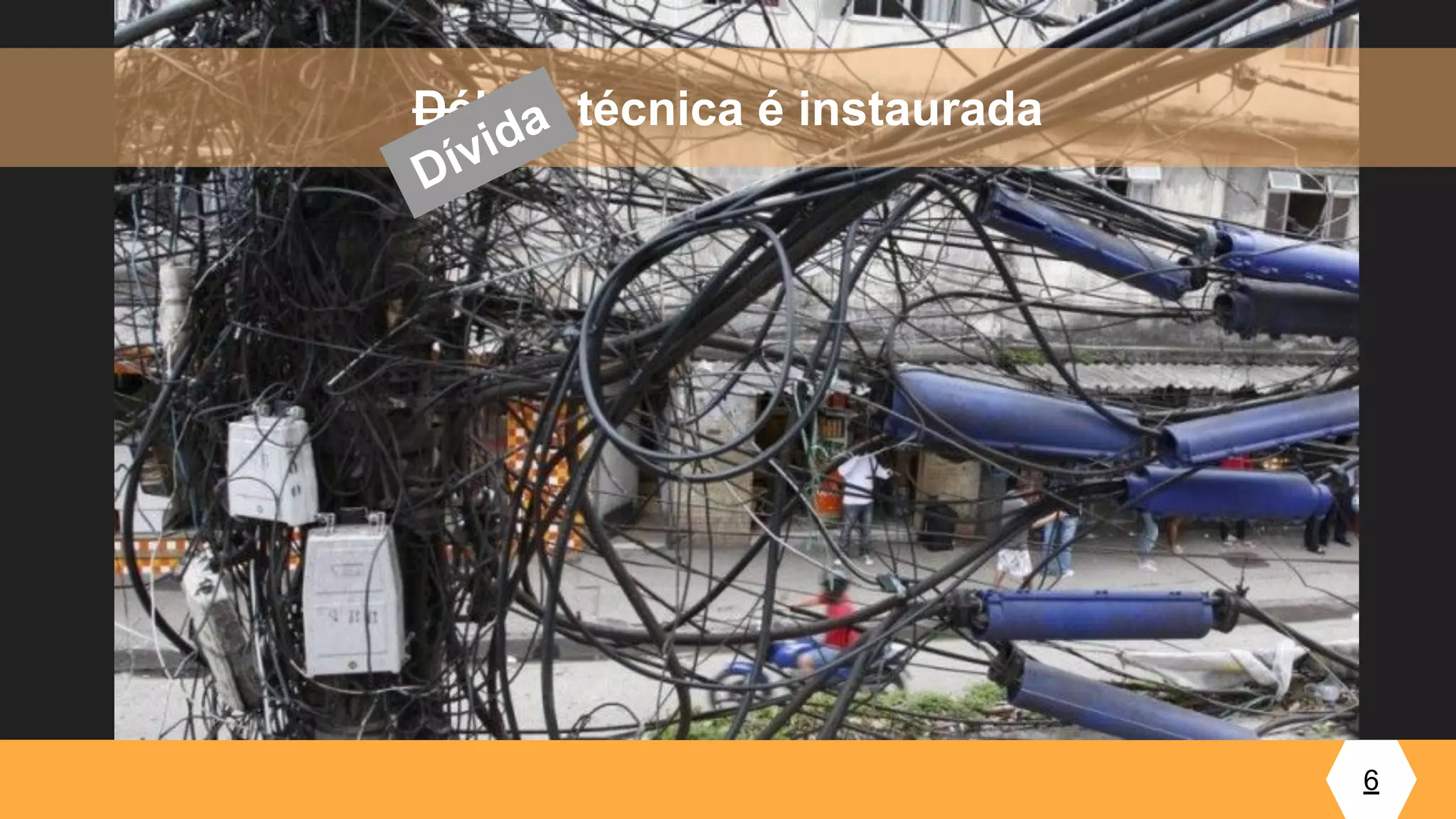 6
Débito técnica é instaurada
Dívida
 